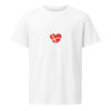 unisex-organic-mid-light-crafter-t-shirt-white-front-6a13670dc4ee4.jpg Dannebrog Hjerte. — Nordic Identity Tee