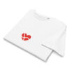 unisex-organic-mid-light-crafter-t-shirt-white-front-6a13670dc606f.jpg Dannebrog Hjerte. — Nordic Identity Tee