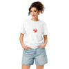 unisex-organic-mid-light-crafter-t-shirt-white-front-6a13670dc718f.jpg Dannebrog Hjerte. — Nordic Identity Tee