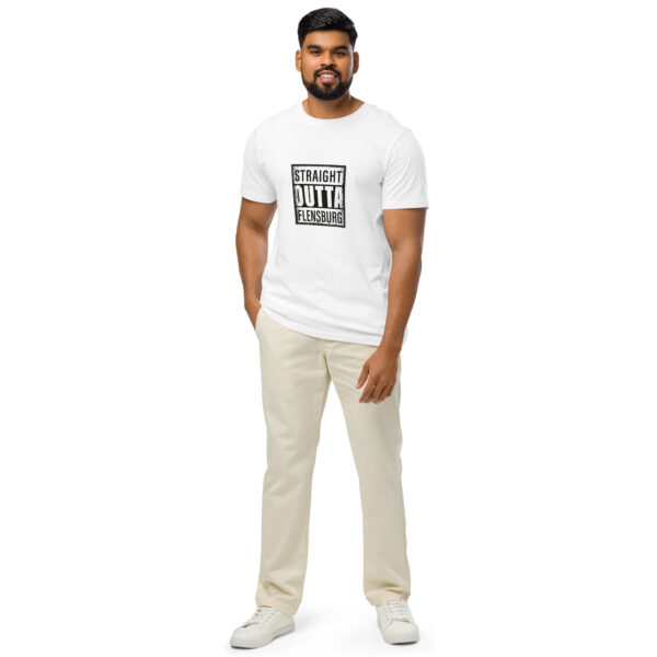 unisex-organic-mid-light-crafter-t-shirt-white-front-6a138b2248a9e.jpg Straight Outta Flensburg. — Harbor Street Tee