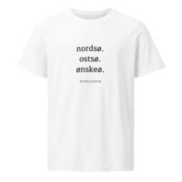 unisex-organic-mid-light-crafter-t-shirt-white-front-6a138c10815c0.jpg Nordsø. Ostsø. Ønskeø. — Küstenshirt mit Sehnsucht