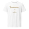 unisex-organic-mid-light-crafter-t-shirt-white-front-6a138e01975d0.jpg Jeg ved besked. — Petuh Tee mit Haltung