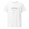 unisex-organic-mid-light-crafter-t-shirt-white-front-6a1393bb2602c.jpg Lyksborg. — Fjordkante Tee