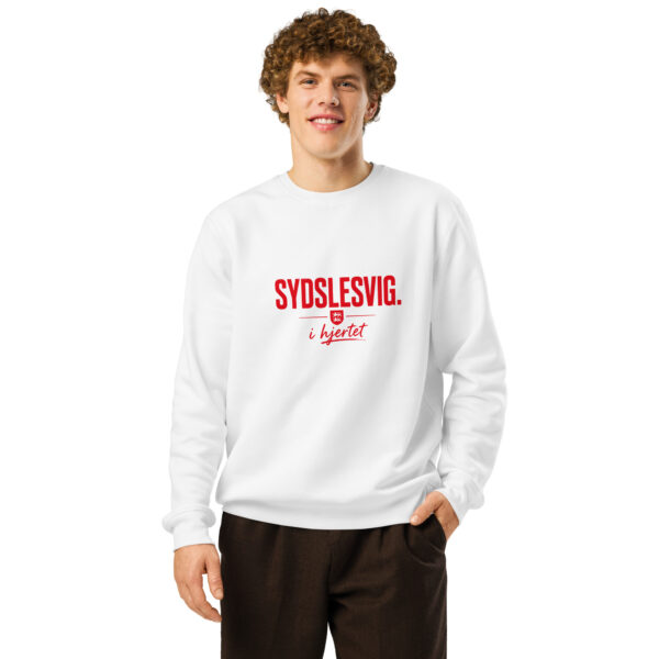 unisex-organic-mid-weight-roller-sweatshirt-white-front-6a142a1977ab3.jpg Sydslesvig i hjertet. — Organic Crewneck
