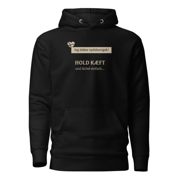 unisex-premium-pullover-hoodie-black-front-6a151a1f7da64.jpg Hold kæft und lächel einfach. — Borderland Hoodie