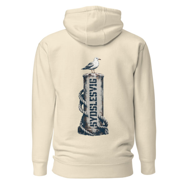 unisex-premium-pullover-hoodie-bone-back-6a083ae40efe7.jpg Möwe auf dem Sydslesvig-Poller – Unisex Hoodie