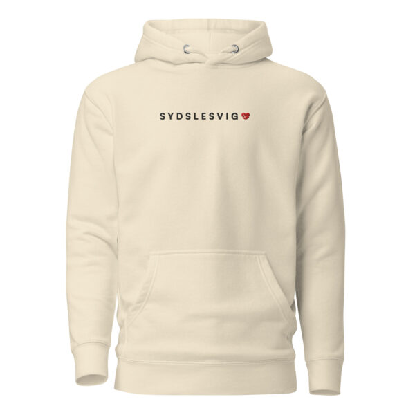 unisex-premium-pullover-hoodie-bone-front-6a14291c78ac4.jpg SYDSLESVIG. — Hoodie mit Herzlogo