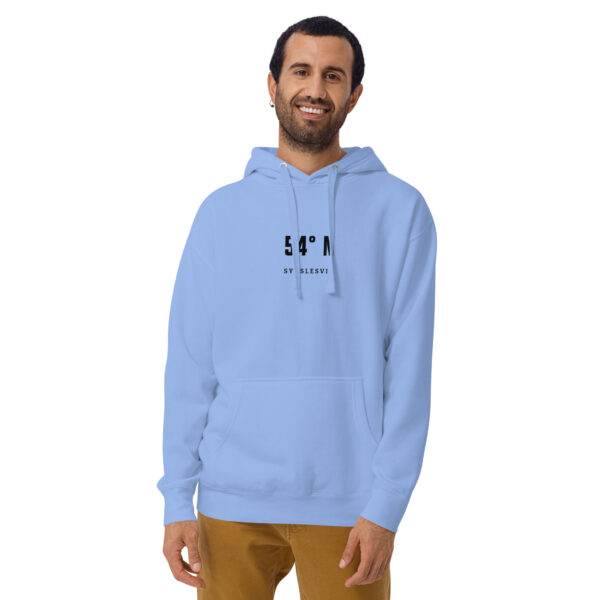 unisex-premium-pullover-hoodie-carolina-blue-front-6a1449f4d8a6a.jpg 54° — Flensborg Coordinates Hoodie