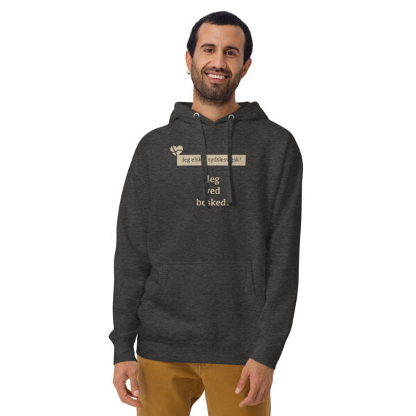 unisex-premium-pullover-hoodie-charcoal-heather-front-6a1519eb2b118.jpg Jeg ved besked! — Nordic Attitude Hoodie