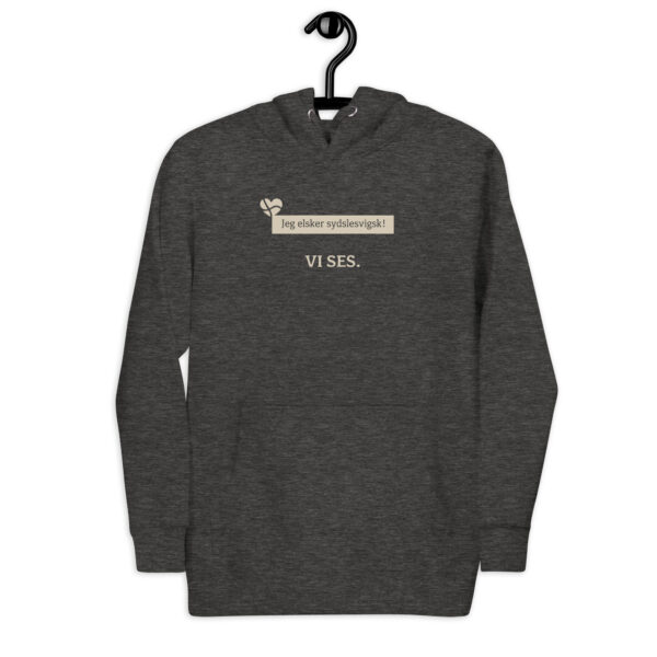 unisex-premium-pullover-hoodie-charcoal-heather-front-6a183ff943797.jpg Jeg elsker sydslesvigsk. — Borderland Love Hoodie