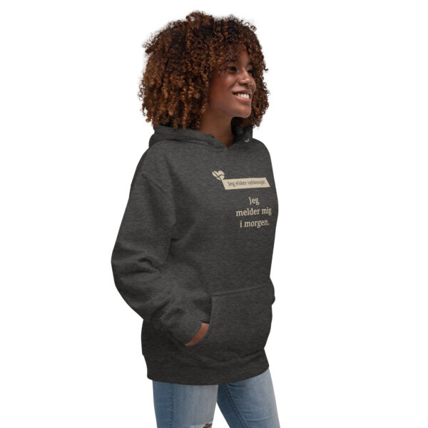 unisex-premium-pullover-hoodie-charcoal-heather-right-front-6a151ad614f59.jpg Jeg melder mig i morgen. — Nordic Delay Hoodie