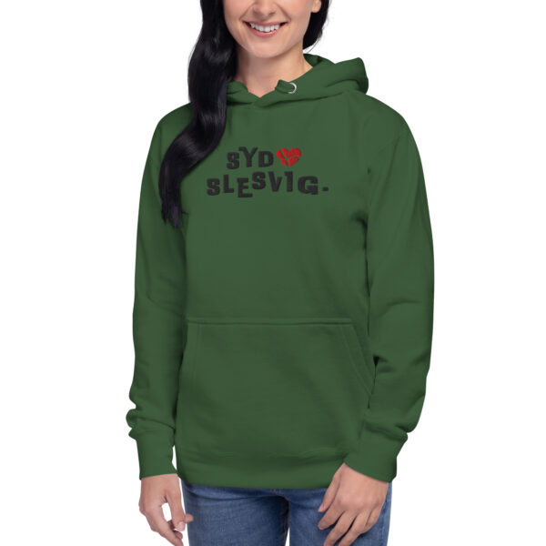 unisex-premium-pullover-hoodie-forest-green-front-6a142b98ef4d7.jpg SYDSLESVIG. — Modern Heart Hoodie