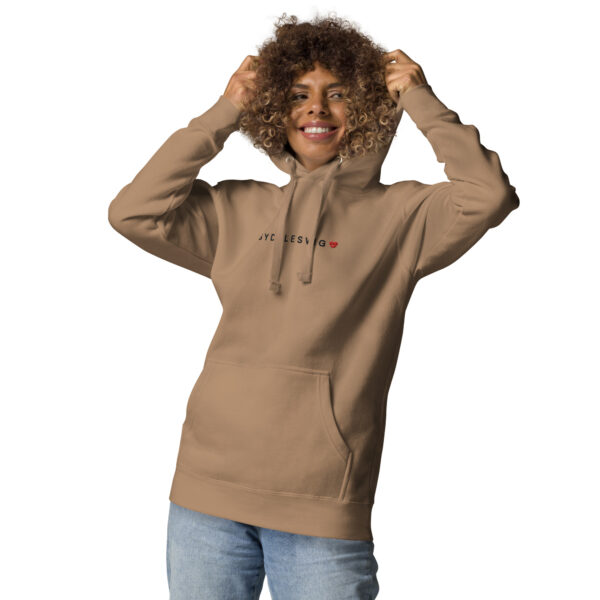 unisex-premium-pullover-hoodie-latte-front-6a14291c79aa9.jpg SYDSLESVIG. — Hoodie mit Herzlogo