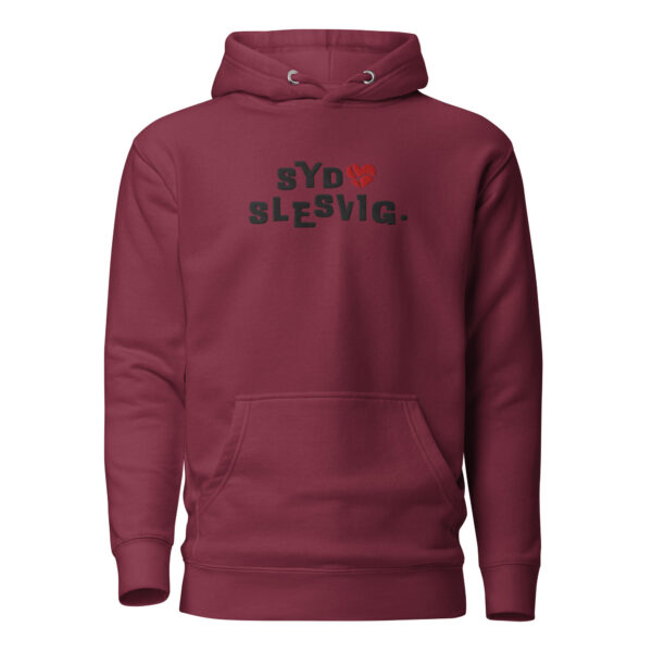 unisex-premium-pullover-hoodie-maroon-front-6a142b98f0495.jpg SYDSLESVIG. — Modern Heart Hoodie