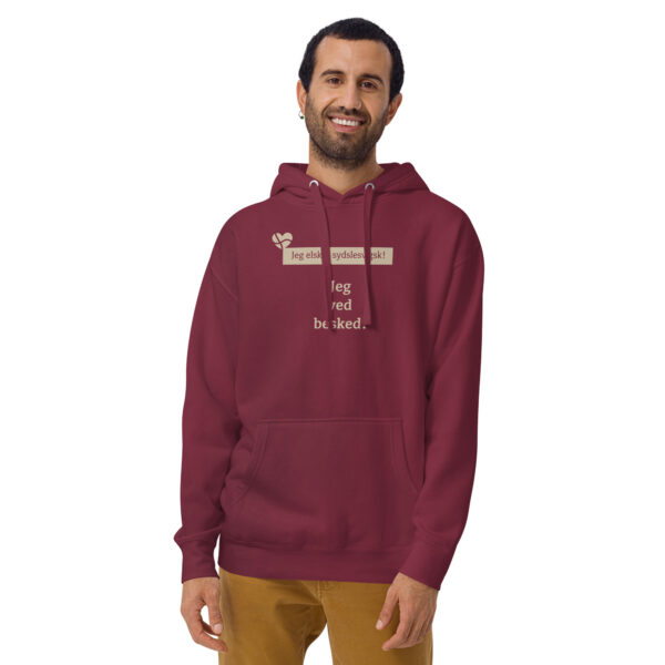 unisex-premium-pullover-hoodie-maroon-front-6a1519eb2b283.jpg Jeg ved besked! — Nordic Attitude Hoodie