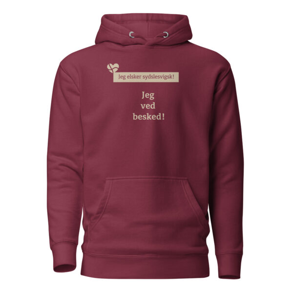 unisex-premium-pullover-hoodie-maroon-front-6a1519eb2cb27.jpg Jeg ved besked! — Nordic Attitude Hoodie
