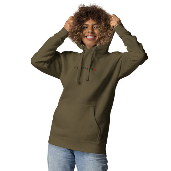 unisex-premium-pullover-hoodie-military-green-front-6a14291c795b4.jpg SYDSLESVIG. — Hoodie mit Herzlogo