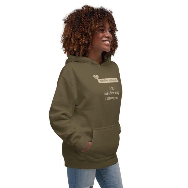 unisex-premium-pullover-hoodie-military-green-right-front-6a151ad6151b4.jpg Jeg melder mig i morgen. — Nordic Delay Hoodie
