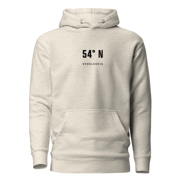 unisex-premium-pullover-hoodie-oatmeal-heather-front-6a1449f4da4ec.jpg 54° — Flensborg Coordinates Hoodie