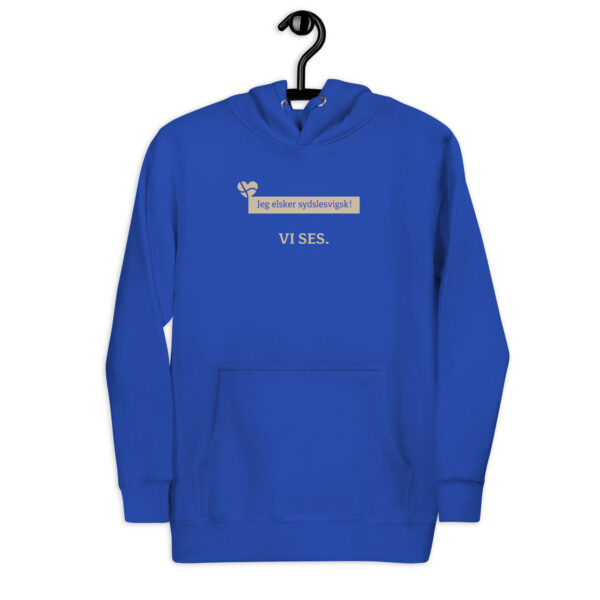 unisex-premium-pullover-hoodie-team-royal-front-6a183ff94d1bc.jpg Jeg elsker sydslesvigsk. — Borderland Love Hoodie