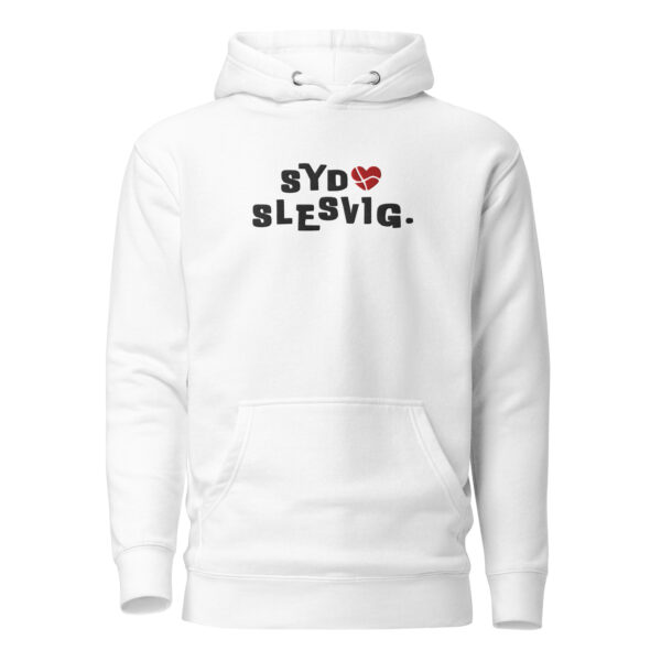 unisex-premium-pullover-hoodie-white-front-6a142b98f076c.jpg SYDSLESVIG. — Modern Heart Hoodie