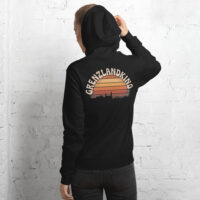 unisex-pullover-hoodie-black-back-6a070d16e7a00.jpg Grenzlandkind – Unisex Hoodie Flensburg (Retro-Sunset)