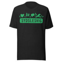 unisex-staple-t-shirt-black-heather-front-6a06ef6e9cee2.jpg Sydslesvig in vier Symbolen – T-Shirt
