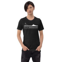 unisex-staple-t-shirt-black-heather-front-6a06f6bda07dc.jpg Skyline Nordfraschlönj – T-Shirt Nordfriesland