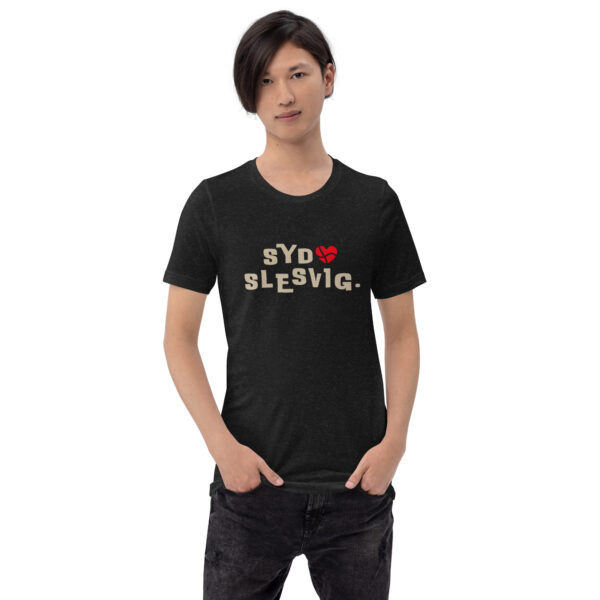 unisex-staple-t-shirt-black-heather-front-6a13da5ef00b6.jpg SYDSLESVIG. — Mirror Backprint Tee