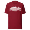 unisex-staple-t-shirt-cardinal-front-6a072054a47fb.jpg Sydslesvig – Flensborg Avis T-Shirt (Sydslesvig-Skyline)