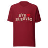 unisex-staple-t-shirt-cardinal-front-6a13da5ef2b6e.jpg SYDSLESVIG. — Mirror Backprint Tee