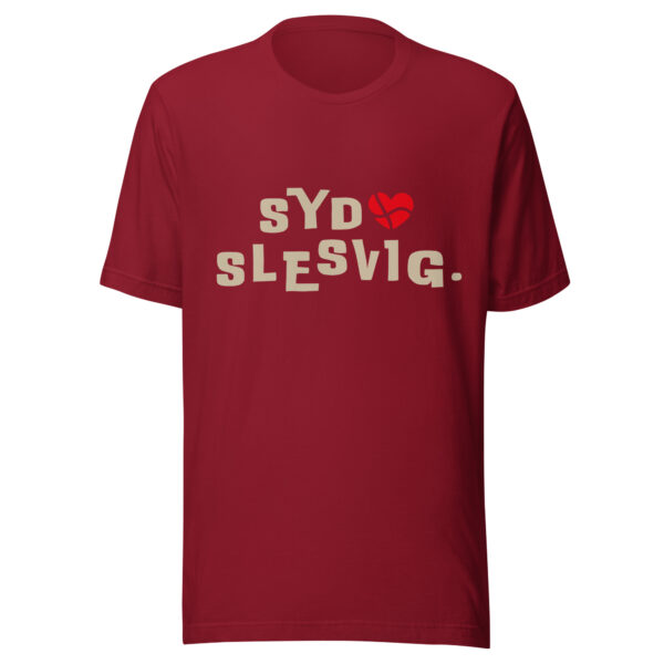 unisex-staple-t-shirt-cardinal-front-6a13da5ef2b6e.jpg SYDSLESVIG. — Mirror Backprint Tee