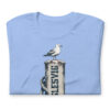 unisex-staple-t-shirt-heather-carolina-blue-front-6a083c22242aa.jpg Möwe auf dem Sydslesvig-Poller – T-Shirt
