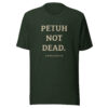 unisex-staple-t-shirt-heather-emerald-front-6a13db2cb08db.jpg PETUH NOT DEAD. — Borderland Statement Tee