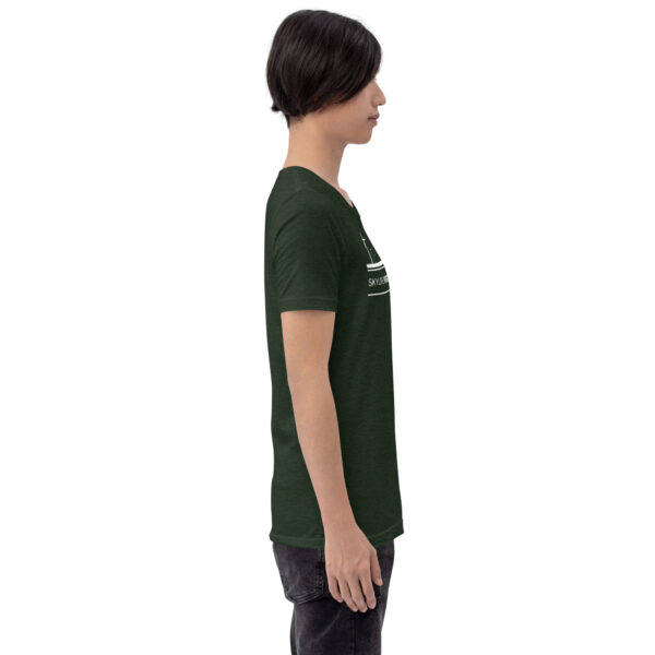 unisex-staple-t-shirt-heather-emerald-right-6a06f6bda2068.jpg Skyline Nordfraschlönj – T-Shirt Nordfriesland