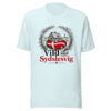 unisex-staple-t-shirt-heather-ice-blue-front-6a06e8682be4d.jpg Vild med Sydslesvig – T-Shirt