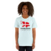 unisex-staple-t-shirt-heather-ice-blue-front-6a07026a2c222.jpg Vi gør Danmark lidt større – Sydslesvig T-Shirt