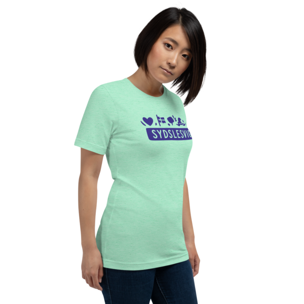 unisex-staple-t-shirt-heather-mint-right-front-6a06dc7d7a39a.png Sydslesvig in vier Symbolen – T-Shirt
