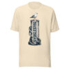 unisex-staple-t-shirt-heather-natural-front-6a083c2224b84.jpg Möwe auf dem Sydslesvig-Poller – T-Shirt