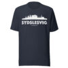 unisex-staple-t-shirt-heather-navy-front-6a072054a4933.jpg Sydslesvig – Flensborg Avis T-Shirt (Sydslesvig-Skyline)