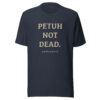 unisex-staple-t-shirt-heather-navy-front-6a13db2cb01e9.jpg PETUH NOT DEAD. — Borderland Statement Tee