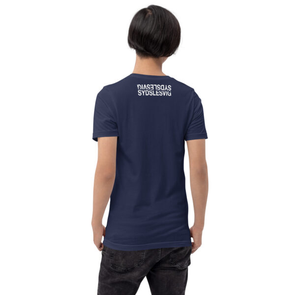 unisex-staple-t-shirt-navy-back-6a13da5ef16b7.jpg SYDSLESVIG. — Mirror Backprint Tee