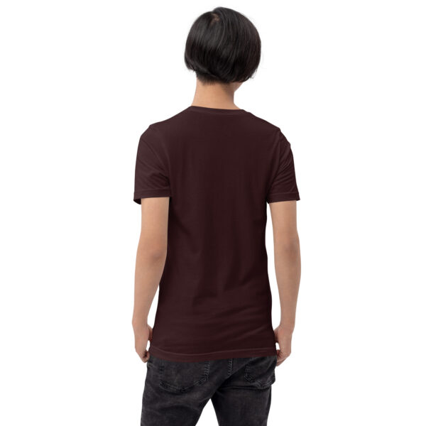 unisex-staple-t-shirt-oxblood-black-back-6a06f6bda3b43.jpg Skyline Nordfraschlönj – T-Shirt Nordfriesland