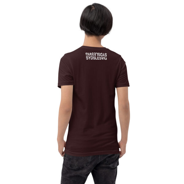 unisex-staple-t-shirt-oxblood-black-back-6a13da5ef1744.jpg SYDSLESVIG. — Mirror Backprint Tee