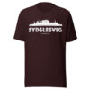 unisex-staple-t-shirt-oxblood-black-front-6a072054a4a5f.jpg Sydslesvig – Flensborg Avis T-Shirt (Sydslesvig-Skyline)