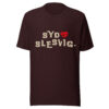 unisex-staple-t-shirt-oxblood-black-front-6a13da5ef2d49.jpg SYDSLESVIG. — Mirror Backprint Tee