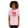 unisex-staple-t-shirt-soft-pink-front-6a07026a2c189.jpg Vi gør Danmark lidt større – Sydslesvig T-Shirt