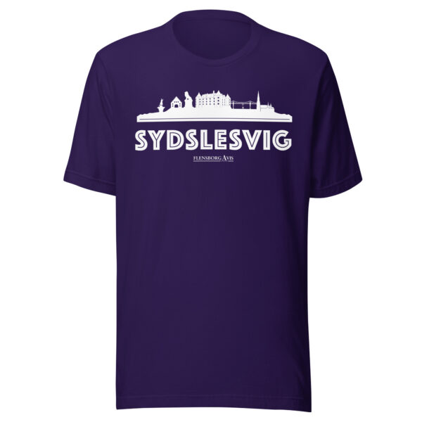 unisex-staple-t-shirt-team-purple-front-6a072054a4af1.jpg Sydslesvig – Flensborg Avis T-Shirt (Sydslesvig-Skyline)