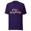 unisex-staple-t-shirt-team-purple-front-6a13da5ef2de4.jpg SYDSLESVIG. — Mirror Backprint Tee