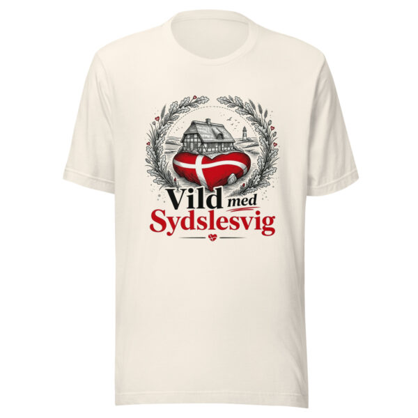 unisex-staple-t-shirt-vintage-white-front-6a06e8682bbdb.jpg Vild med Sydslesvig – T-Shirt
